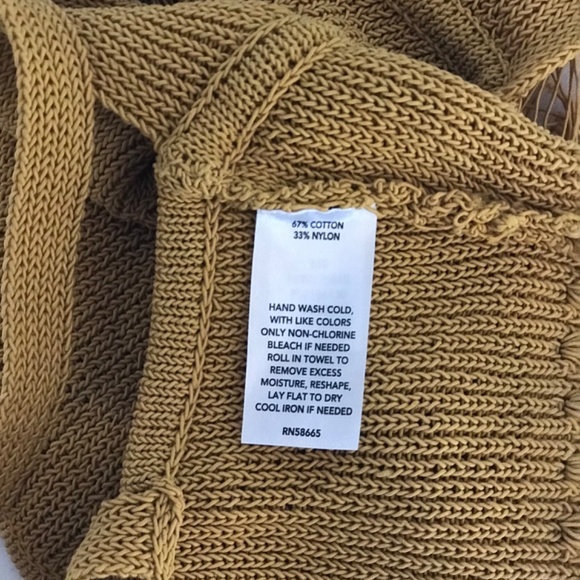 OPEN EDIT  Fringe Sweater Bralette - Yellow Harvest Size Small - Picture 7 of 8